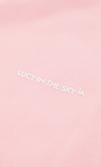 Cropped Fleece Zip-Up Hoodie in Pink