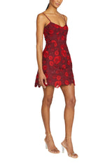 Sleeveless Lace Mini Dress