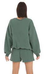 Fleece Jumper in Hunter