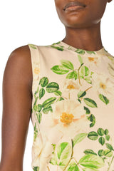 Rose Printed Knit Shell