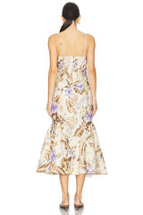 Coco Tie Front Midi Dress