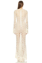 Maia Fringe Gown