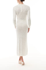 Long Sleeve Crystal Dress