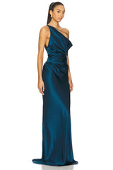 Strapped Off Shoulder Gown