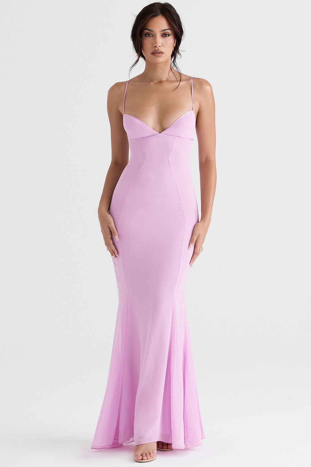 pink maxi dress