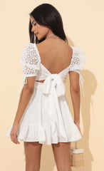 Baby Doll Dress in White
