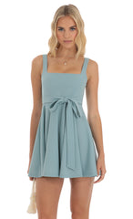 A-line Dress in Slate Blue