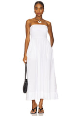 Cotton Resort Strapless Dress
