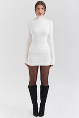 ivory cashmere mini skirt