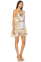 Tie One Shoulder Short Dress