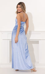 Velvet Lux Maxi in Baby Blue