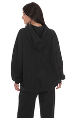 Oversized Lucy Hoodie in Black